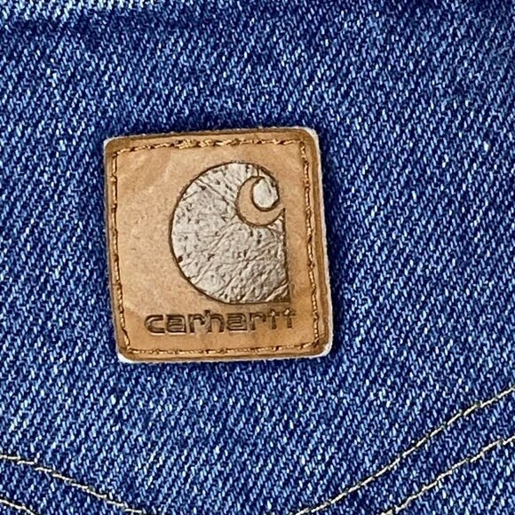 Carhartt Jeans Mens 42x32 Blue Actual 40x32 Relaxed Fit Straight Leg Workwear - Picture 15 of 15